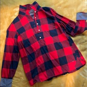 Tommy Hilfiger flannel half button-up